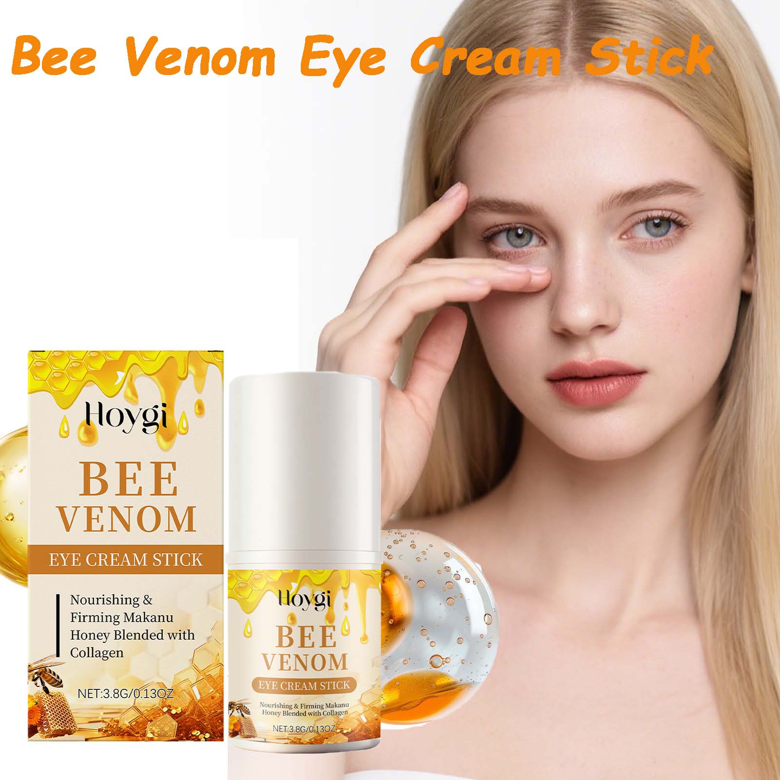 Women Bags Under Eyes - ครีมบำรุงรอบดวงตาสูตรเข้มข้นจากพิษผึ้ง ช่วยลดรอยคล้ำใต้ตา ลดถุงใต้ตา บำรุงผิวให้กระจ่างใส ลดอาการบวม ดูแลผิวรอบดวงตา