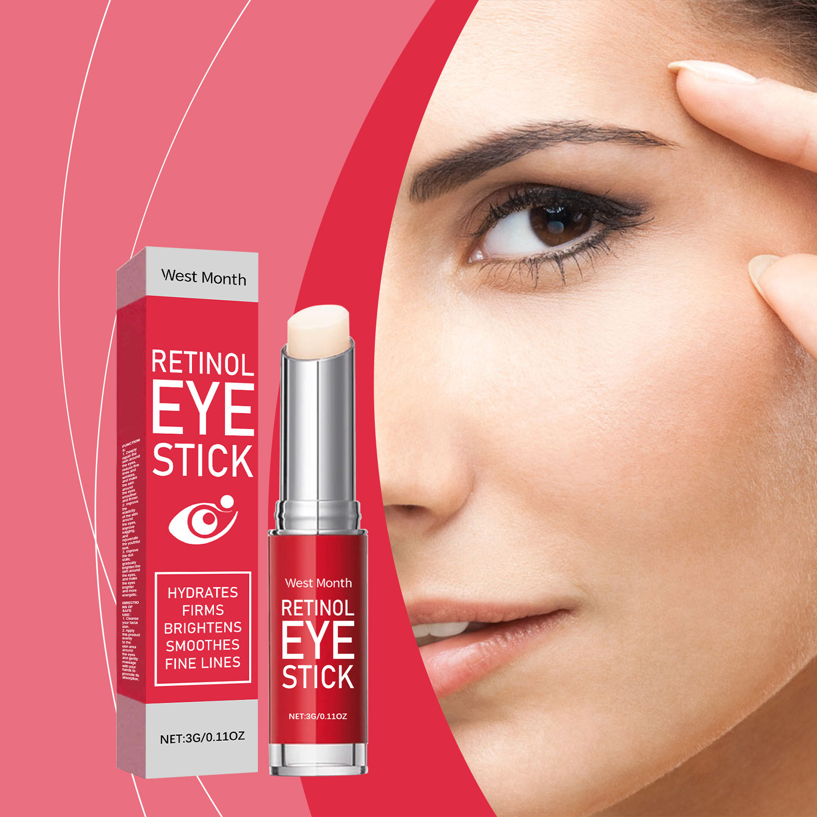 Women Bags Under Eyes - เรตินอล อาย สติ๊ก พร้อมคอลลาเจน ครีมบำรุงรอบดวงตา ลดเลือนริ้วรอย