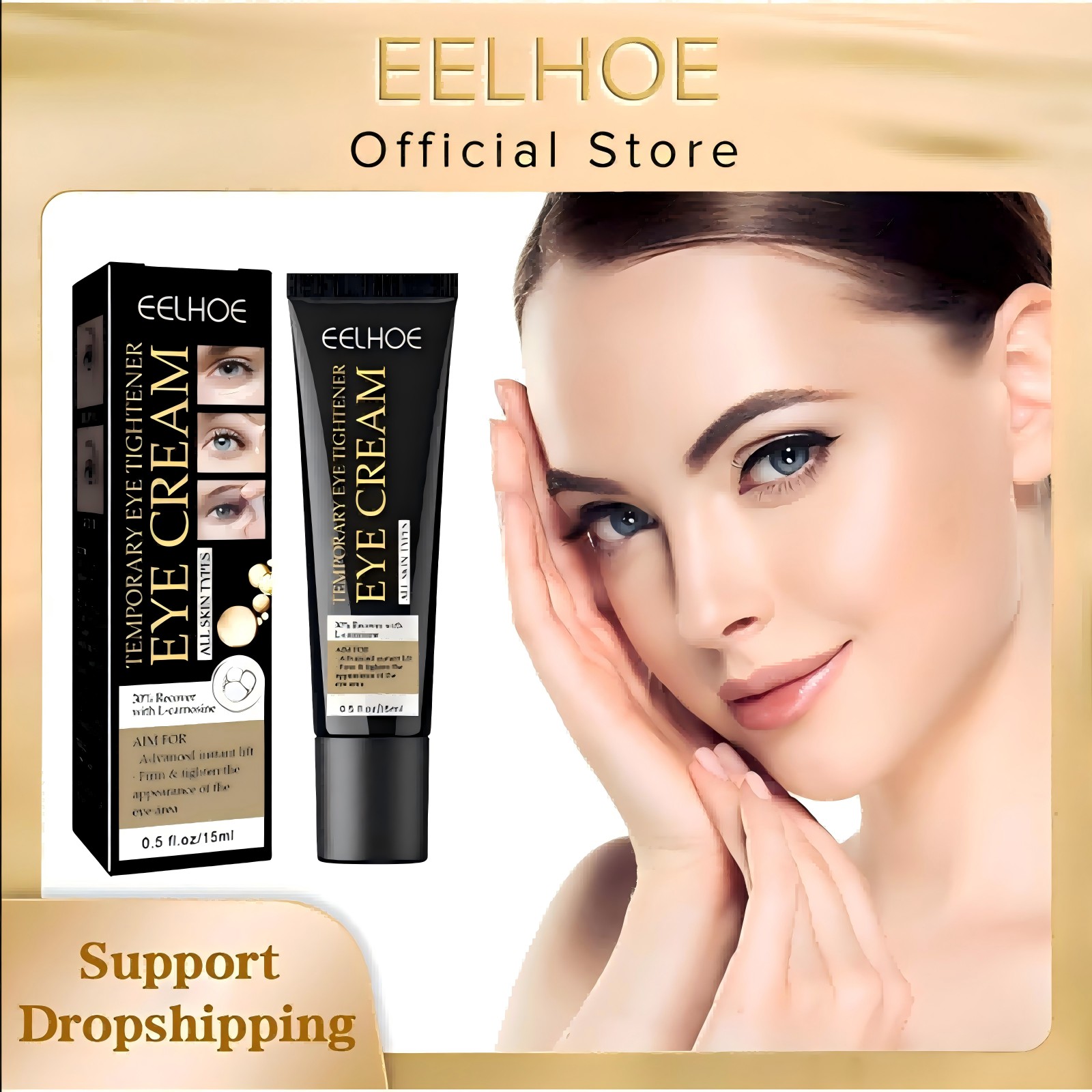 Women Bags Under Eyes - Eelhoe ครีมกระชับรอบดวงตาสำหรับกำจัดรอยคล้ำใต้ตาครีมบำรุงรอบดวงตาซ่อมแซมดวงตาให้ความชุ่มชื้น