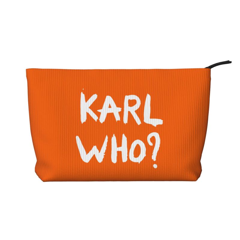 Women'S Karl Bags - กระเป๋าเครื่องสำอาง Karl Who Slogan สำหรับผู้หญิงและเด็กผู้หญิง แบบพกพา