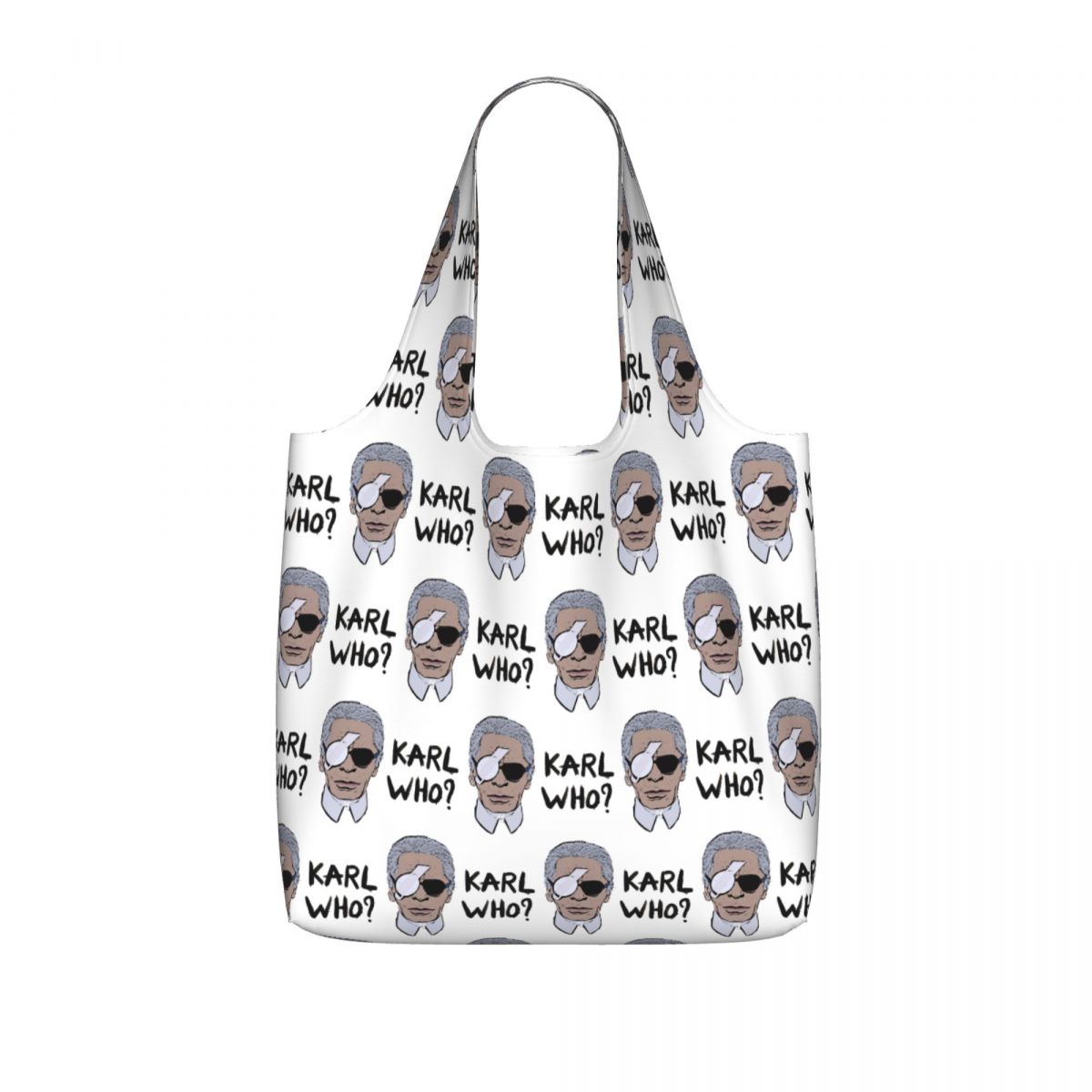 Women'S Karl Bags - กระเป๋าช้อปปิ้ง Karl Who แบบผ้าแคนวาส ความจุขนาดใหญ่ กระเป๋าสะพายไหล่สำหรับผู้หญิง
