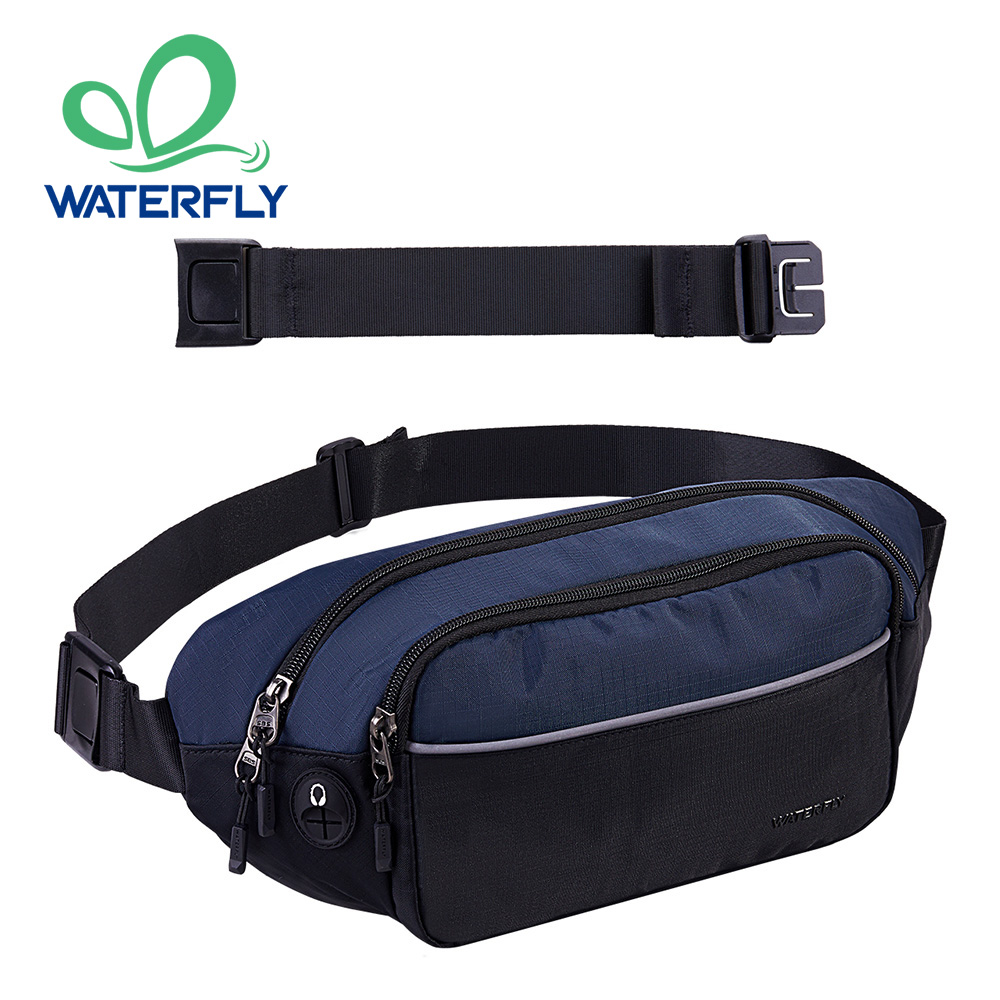 Women Bags Dkny - WATERFLY Fanny Pack เอวกระเป๋าเอวขนาดใหญ่สําหรับผู้หญิงผู้ชายแฟชั่นกระเป๋าเข็มขัด Crossbody สําหรับเดินป่าวิ่งท่องเที่ยวเดิน