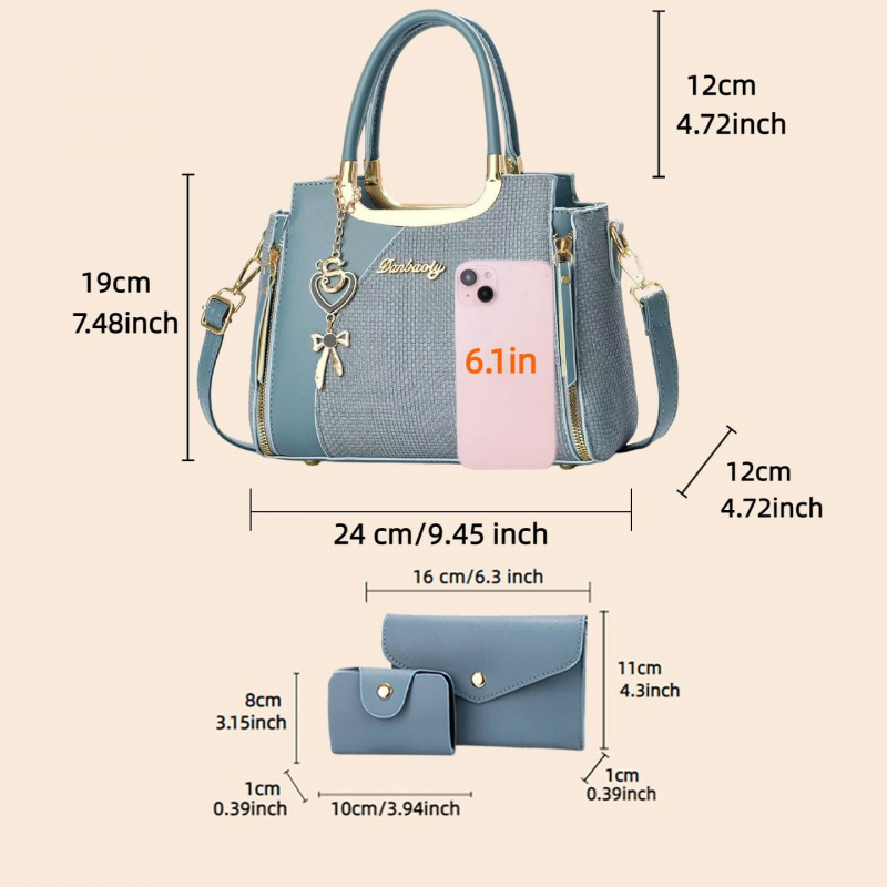 ชุดกระเป๋าถือสตรีสุดหรู, กระเป - Women Bags For Gift บทวิจารณ์และราคา