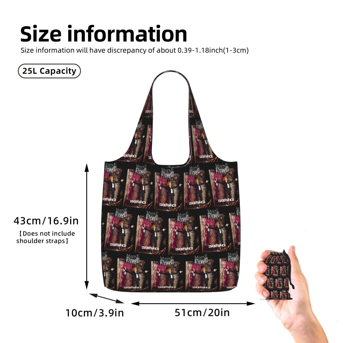 กระเป๋าช้อปปิ้งผ้าแคนวาส Stade - Women Bags Farmers บทวิจารณ์และราคา