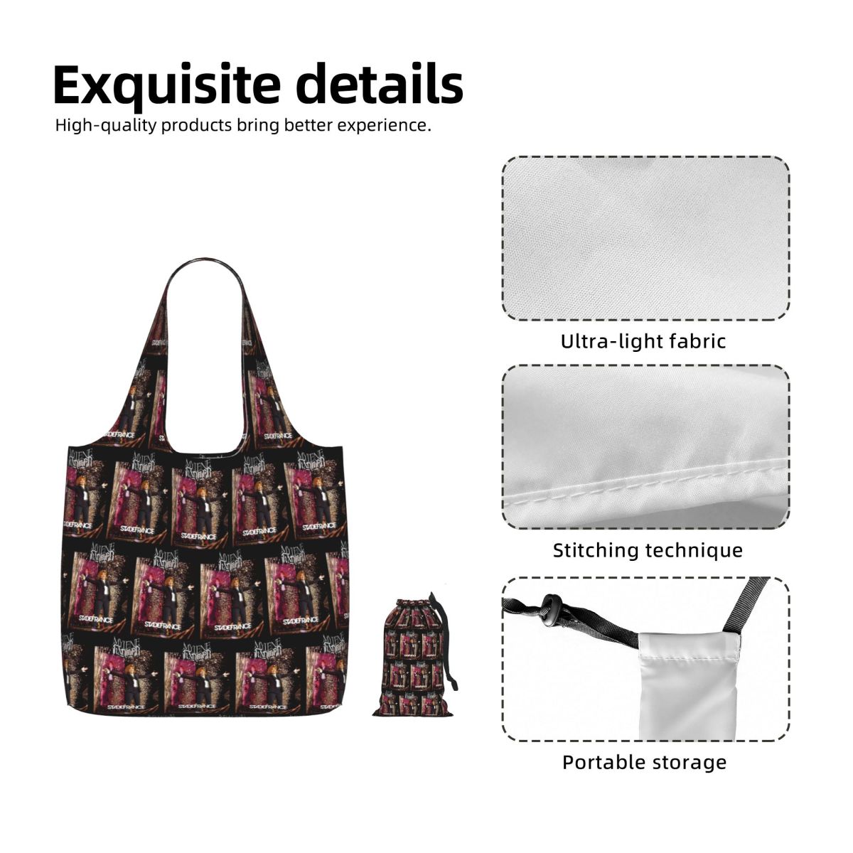 กระเป๋าช้อปปิ้งผ้าแคนวาส Stade - Women Bags Farmers บทวิจารณ์และราคา