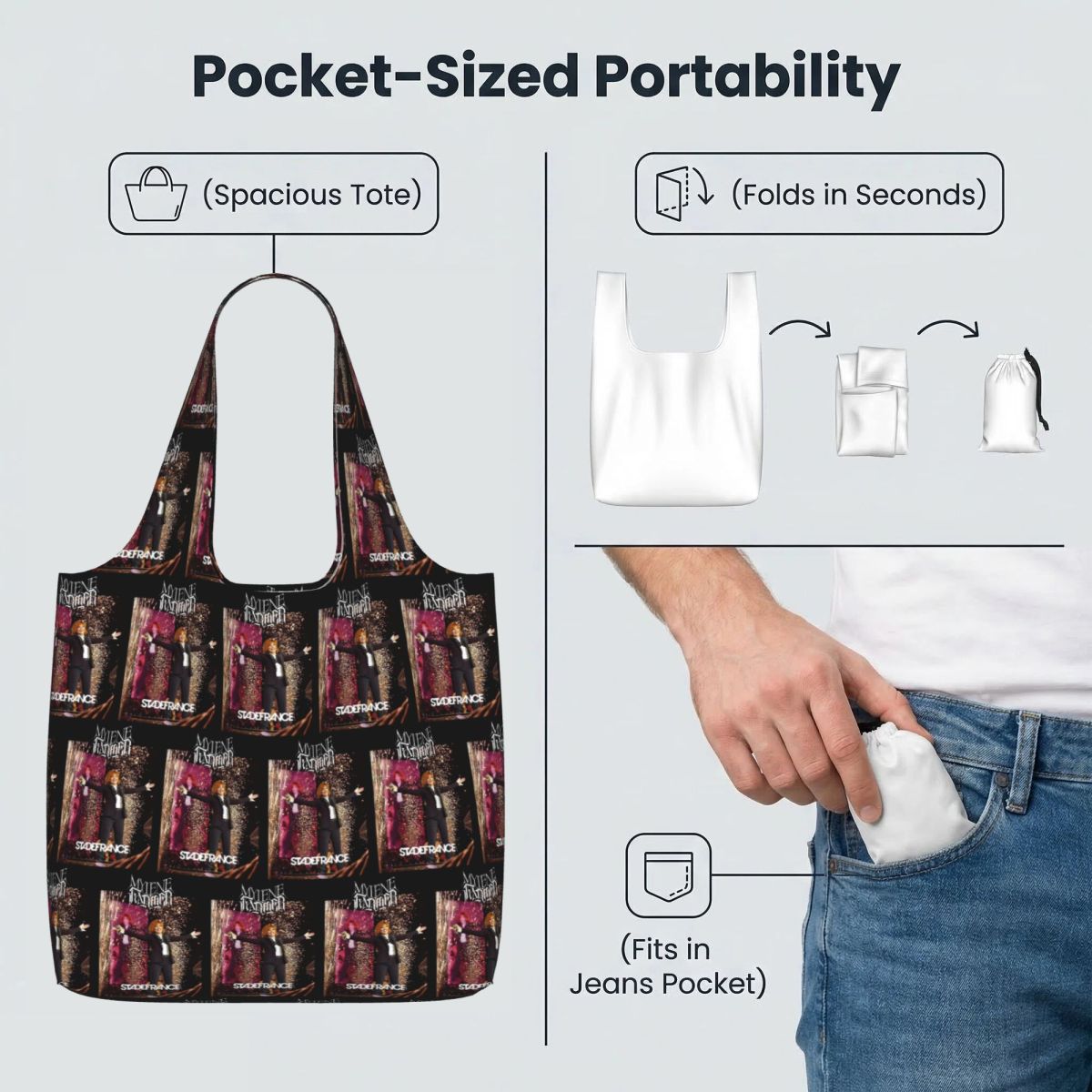 กระเป๋าช้อปปิ้งผ้าแคนวาส Stade - Women Bags Farmers บทวิจารณ์และราคา