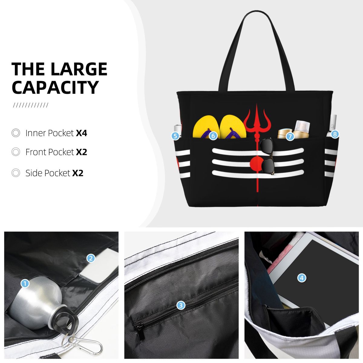 กระเป๋าโท้ทลายพระศิวะ พระเจ้าฮ - Women Bags India บทวิจารณ์และราคา