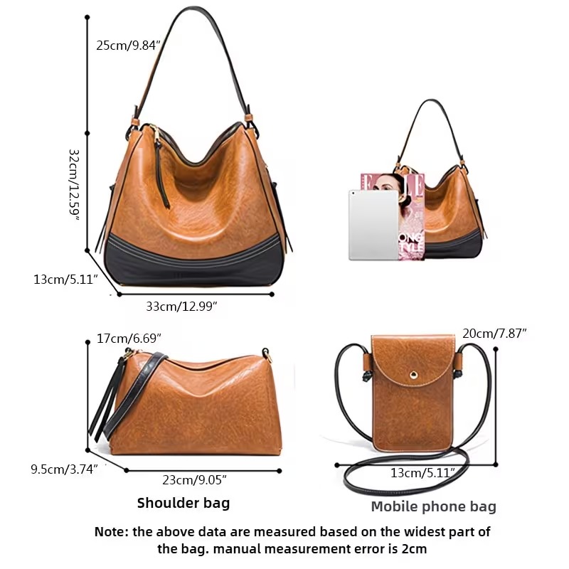 ชุดกระเป๋าผู้หญิง - ชุด 4 ชิ้น - Women Bags Crossbody บทวิจารณ์และราคา