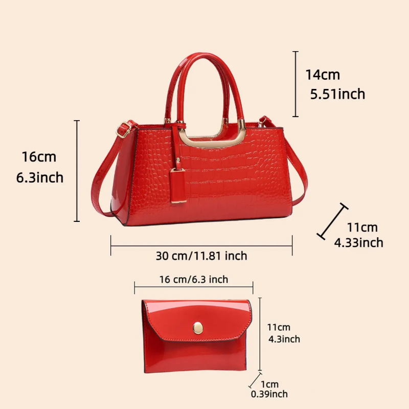 ชุดกระเป๋าถือสตรี วัสดุ PU หรู - Women Bags Crossbody บทวิจารณ์และราคา