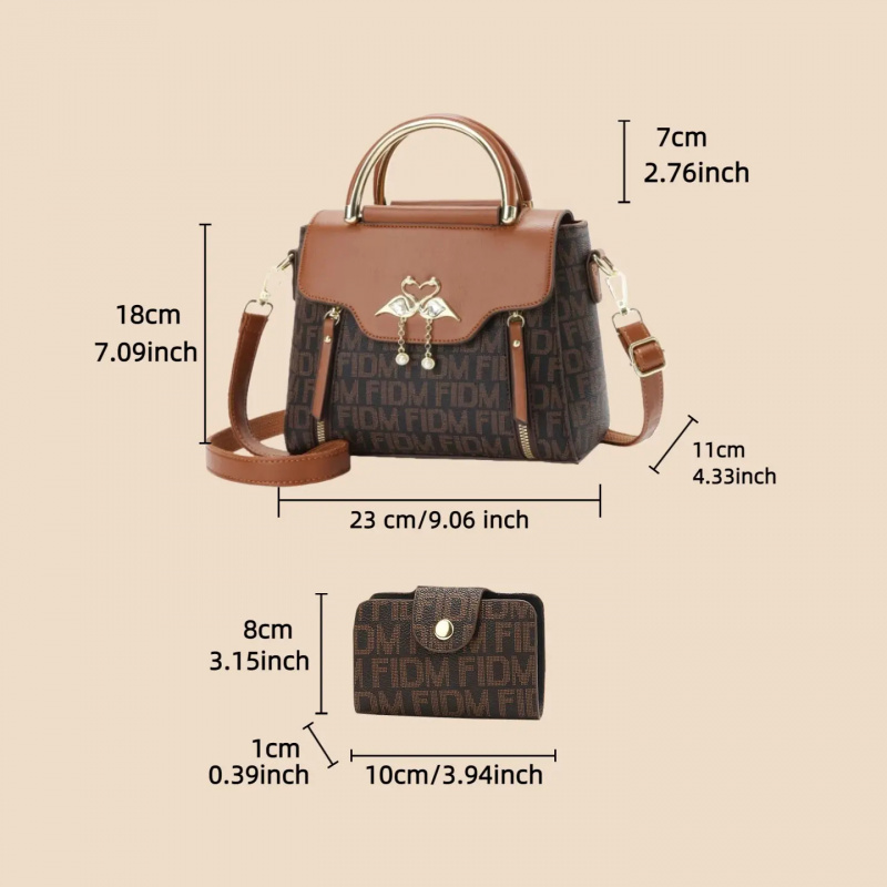 กระเป๋าพิมพ์ลายตัวอักษร กระเป๋ - Women Bags Crossbody บทวิจารณ์และราคา