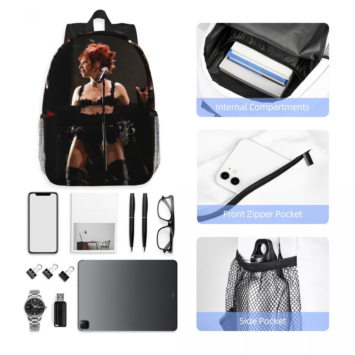 Mylene Farmer กระเป๋าเป้สะพายห - Women Bags Farmers บทวิจารณ์และราคา
