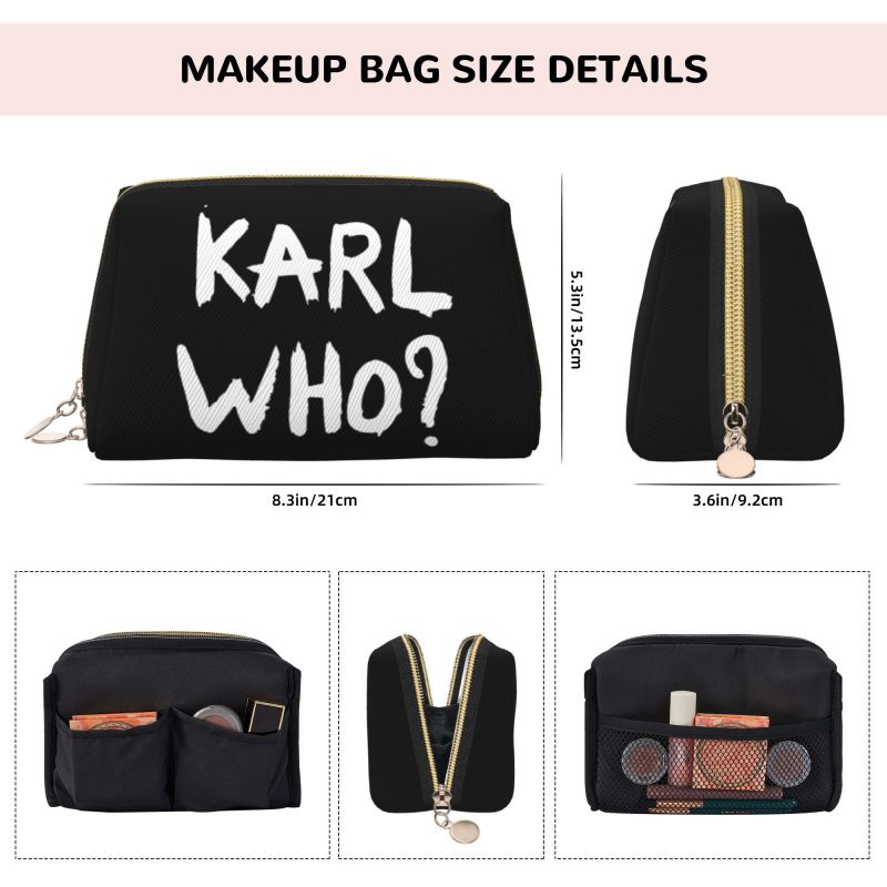 กระเป๋าเครื่องสำอางหนังพิมพ์ลา - Women'S Karl Bags บทวิจารณ์และราคา