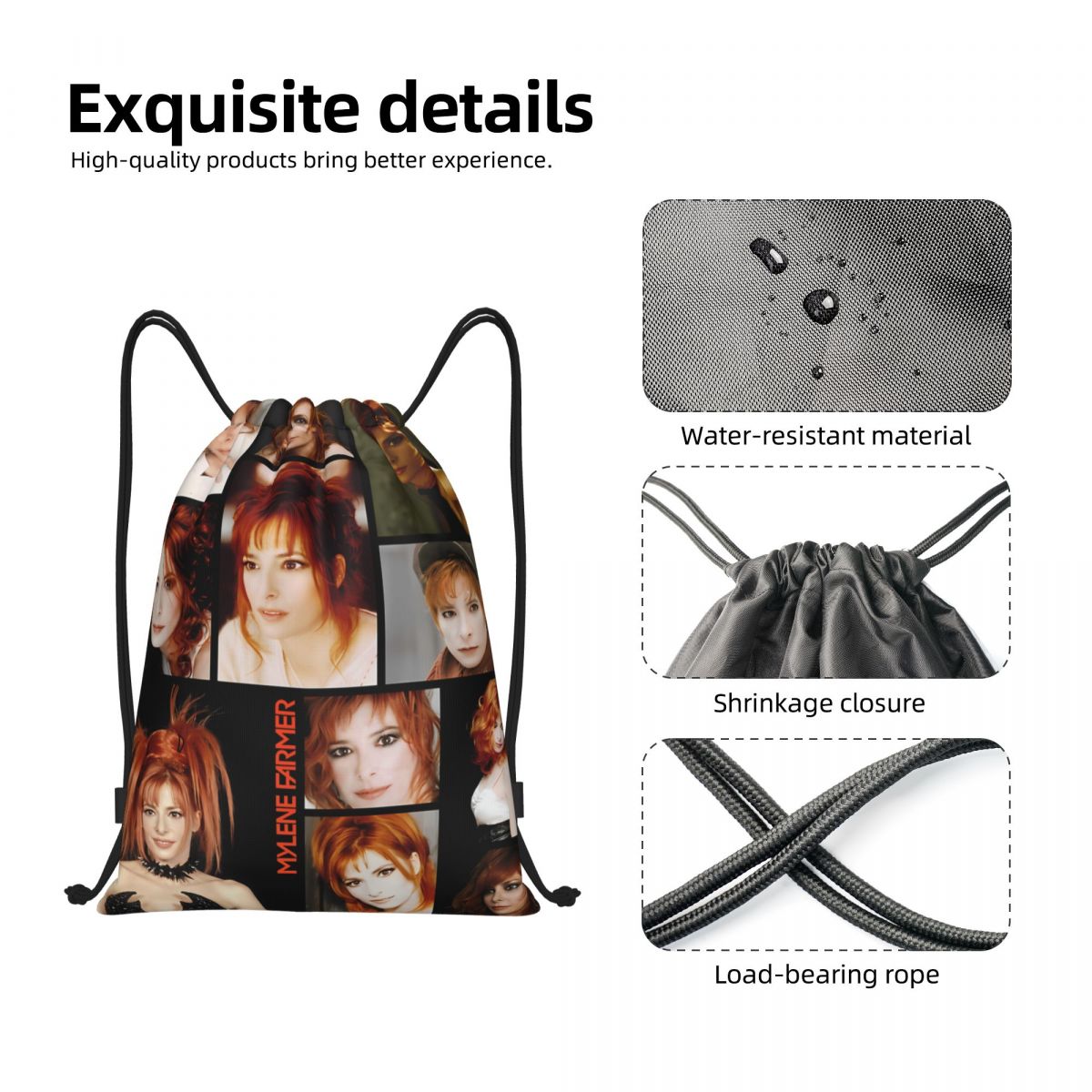 กระเป๋าเป้สะพายหลังแบบมีเชือกผ - Women Bags Farmers บทวิจารณ์และราคา