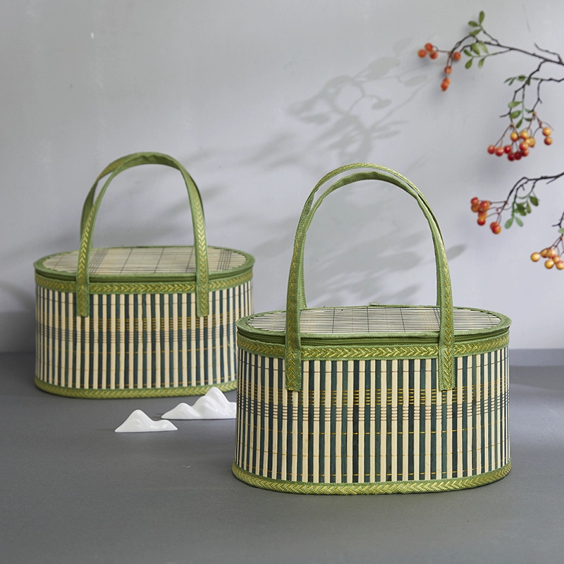 ตะกร้าไม้ไผ่ทำมือ เป็นมิตรกับส - Women Bags For Gift บทวิจารณ์และราคา