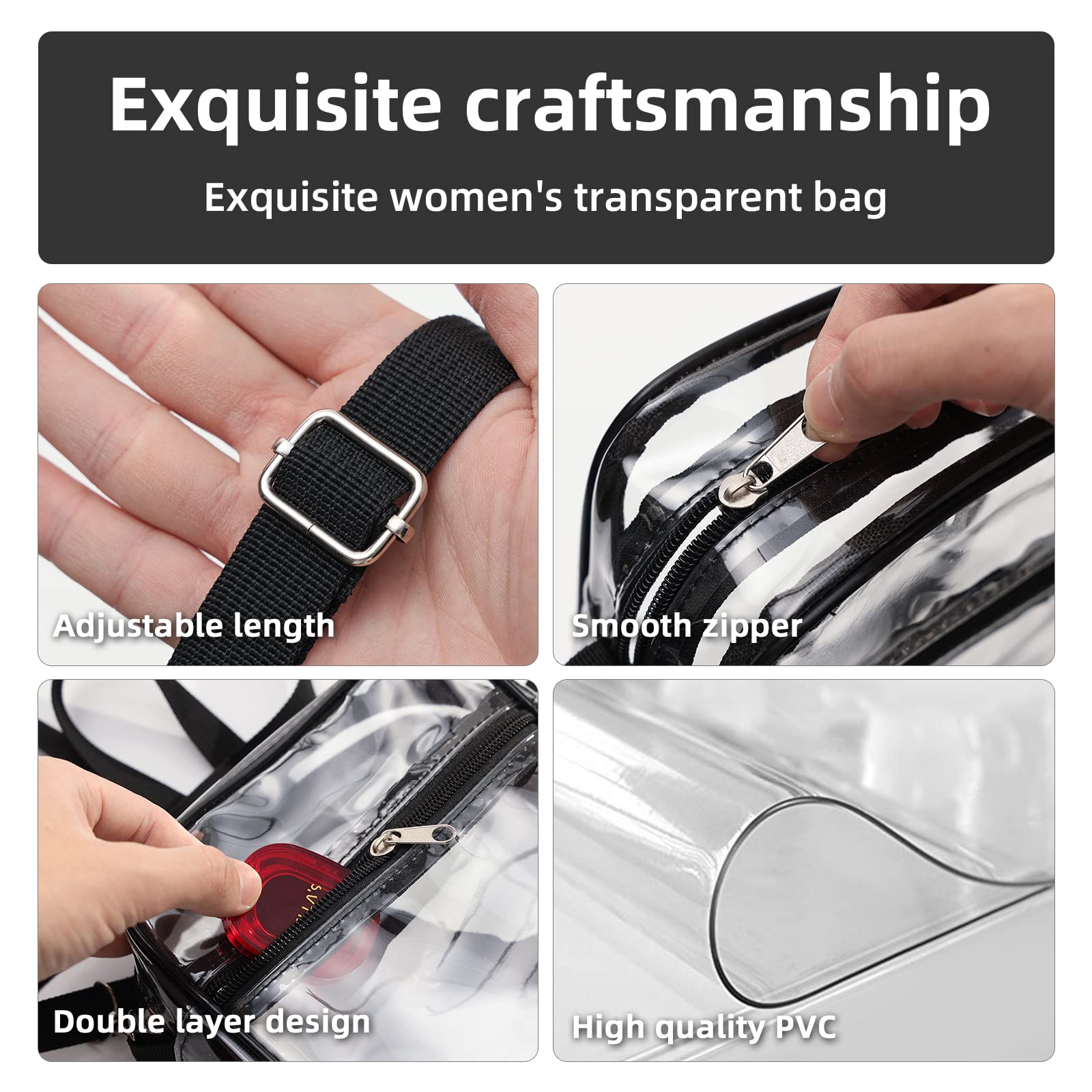 กระเป๋าสะพายข้างใสสำหรับผู้หญิ - Women Bags Crossbody บทวิจารณ์และราคา