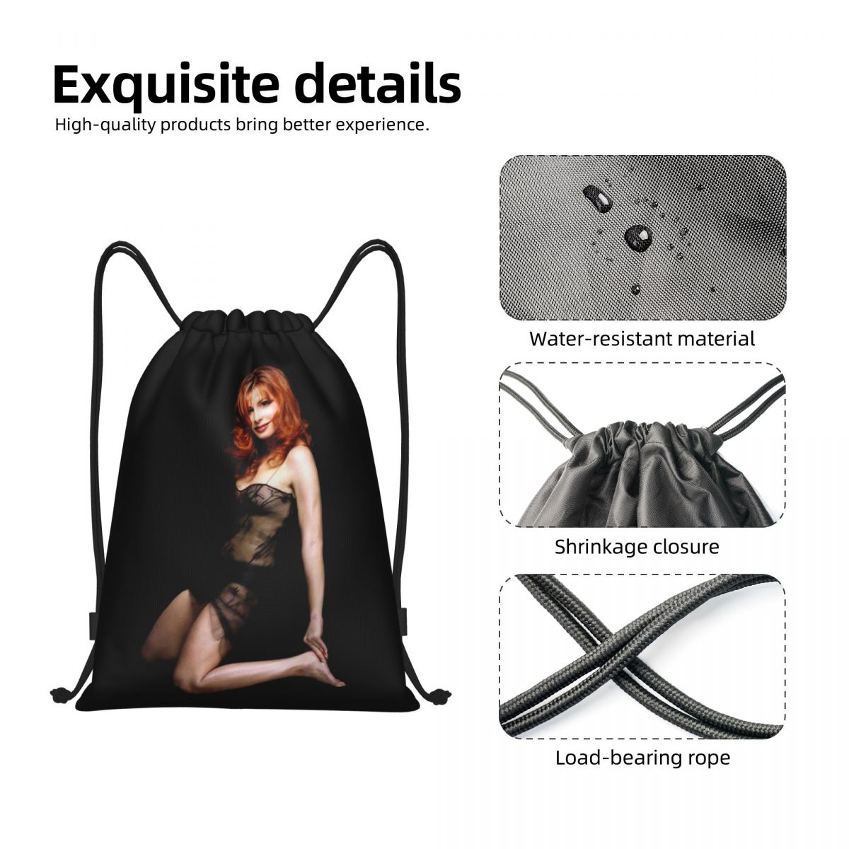 กระเป๋าเป้สะพายหลังแบบมีเชือกผ - Women Bags Farmers บทวิจารณ์และราคา