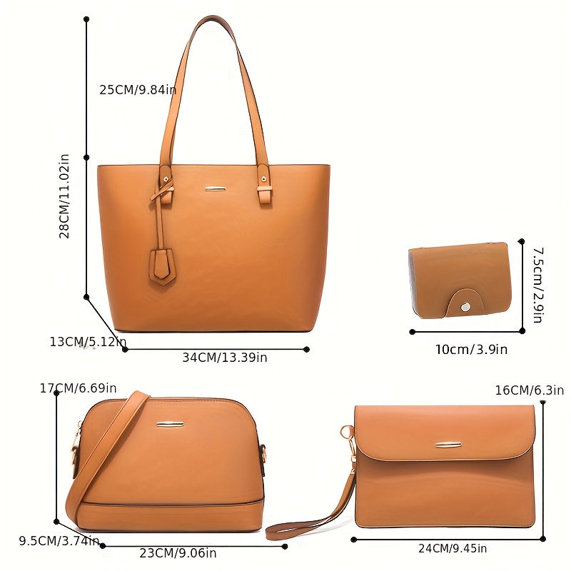 ชุดกระเป๋าแฟชั่นผู้หญิง 4 ชิ้น - Women Bags Crossbody บทวิจารณ์และราคา