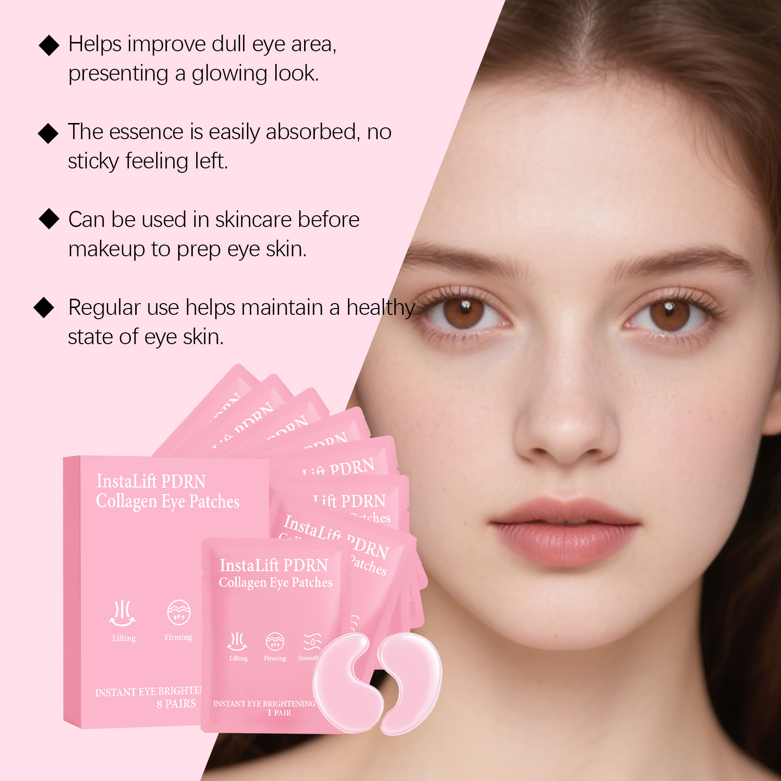 แผ่นมาส์กใต้ตา Instalift PDRN  - Women Bags Under Eyes บทวิจารณ์และราคา