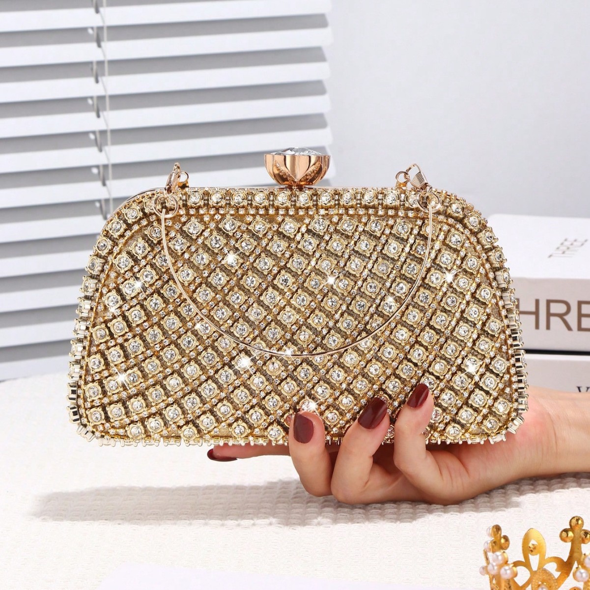 กระเป๋าคลัทช์ทรงกล่องประดับเพช - Women Bags Aldo บทวิจารณ์และราคา