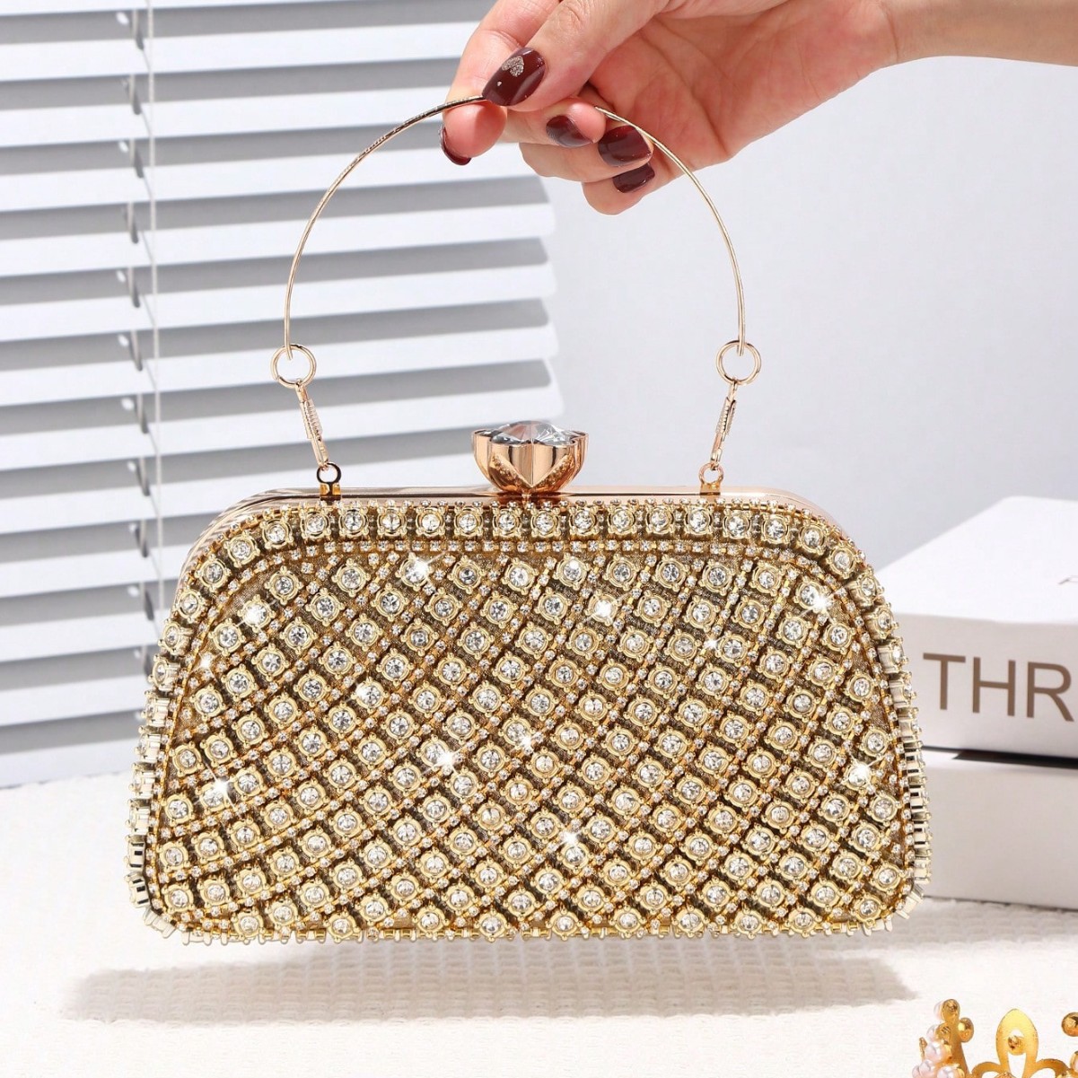 กระเป๋าคลัทช์ทรงกล่องประดับเพช - Women Bags Aldo บทวิจารณ์และราคา
