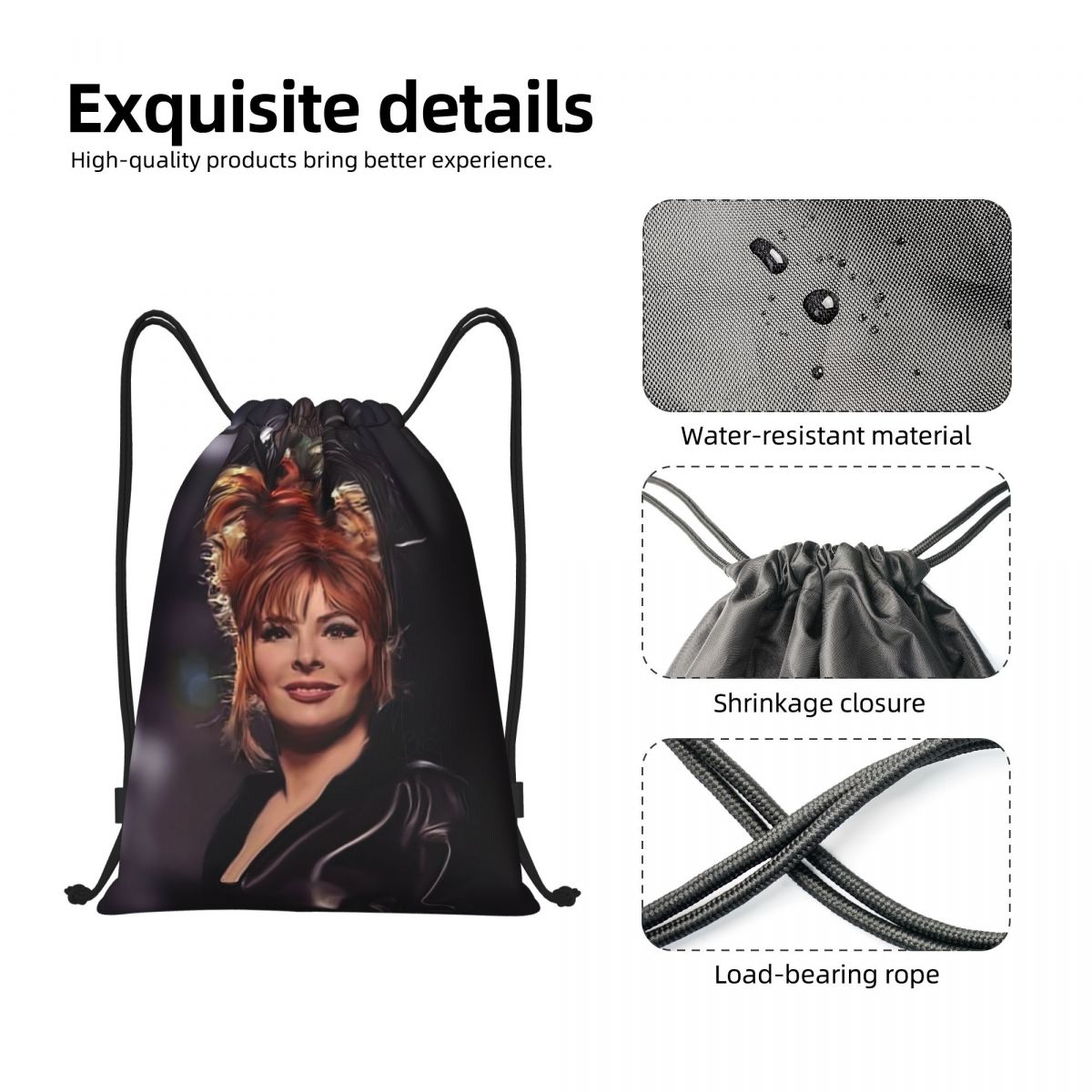 กระเป๋าเป้สะพายหลังแบบมีเชือกผ - Women Bags Farmers บทวิจารณ์และราคา