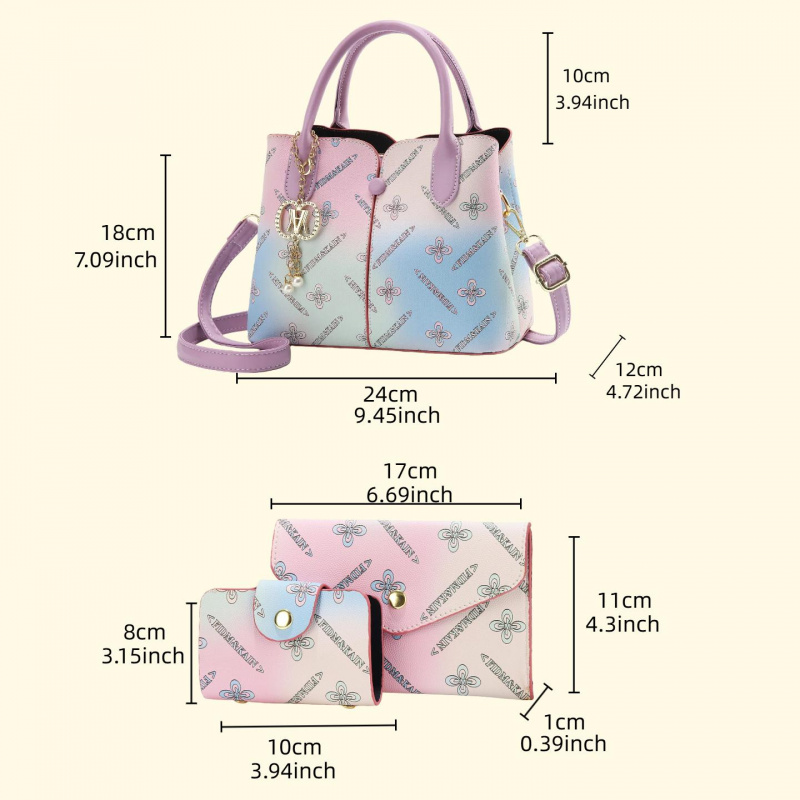 กระเป๋าชุดสามชิ้นสำหรับผู้หญิง - Women Bags Crossbody บทวิจารณ์และราคา