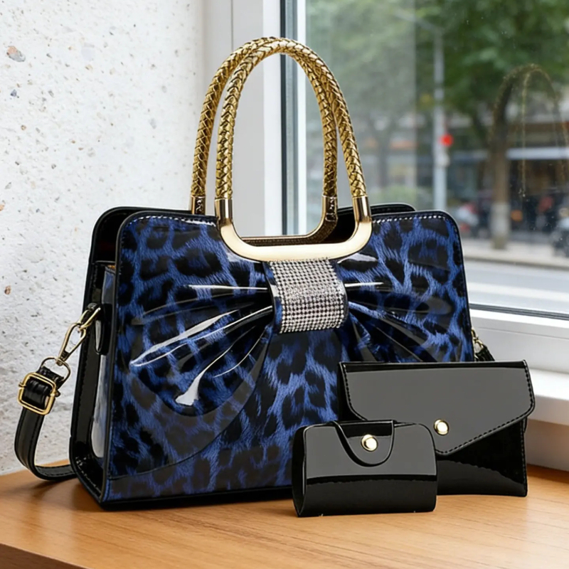 กระเป๋าผู้หญิงลายเสือดาวผูกโบว - Women Bags Crossbody บทวิจารณ์และราคา